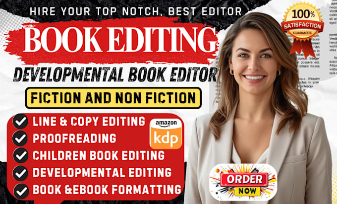 do children book developmental edit proofread, format children book amazon kdp