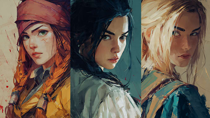 design and illustrate realistic characters