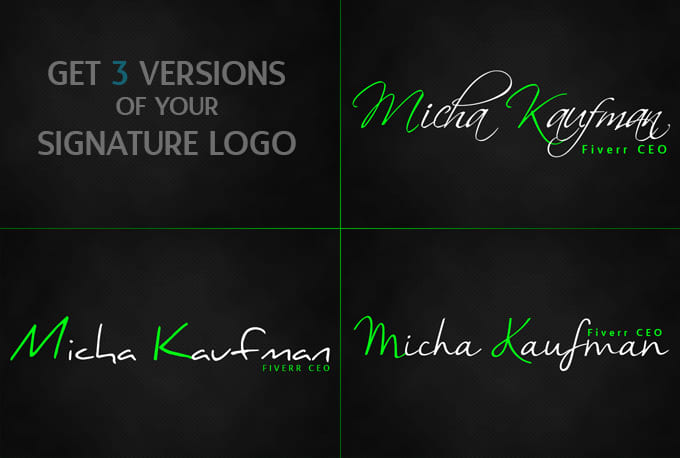 design signature, signature logo