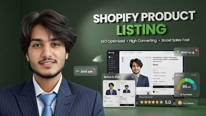 do shopify product listing with SEO titles expert product lister