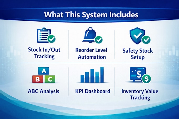 build a customized automated inventory management system in excel