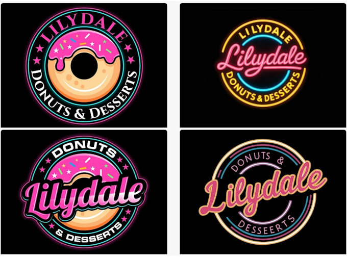 create attractive and professional donut logo design