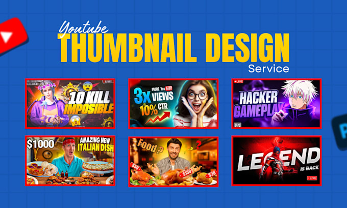 design eye catching youtube thumbnails that increase CTR