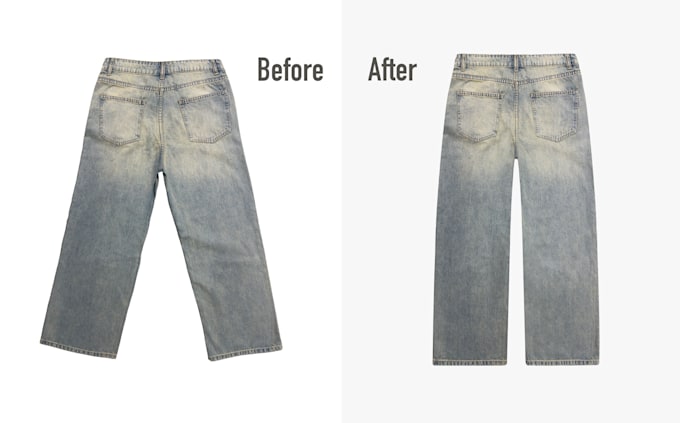 professional cloth editing with high quality retouching and realistic reshaping