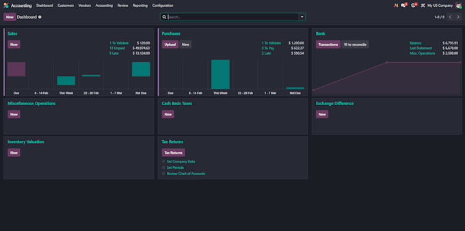 implement and train on odoo accounting