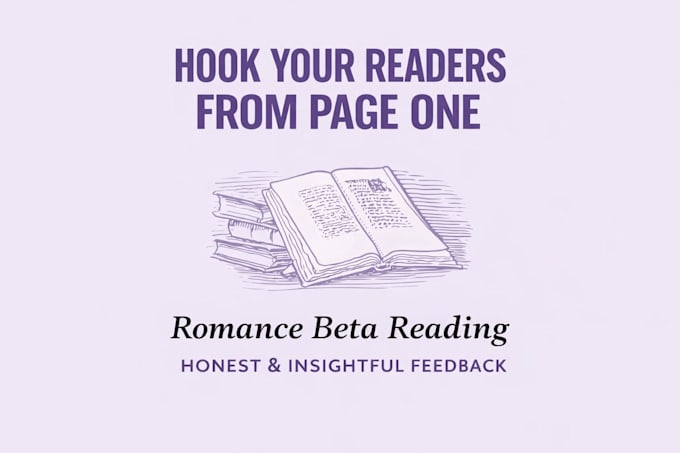 beta read your romance book with honest, detailed  feedback