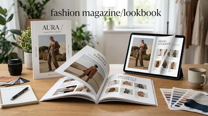 design fashion lookbook magazine brand lookbook flipbook product catalog design