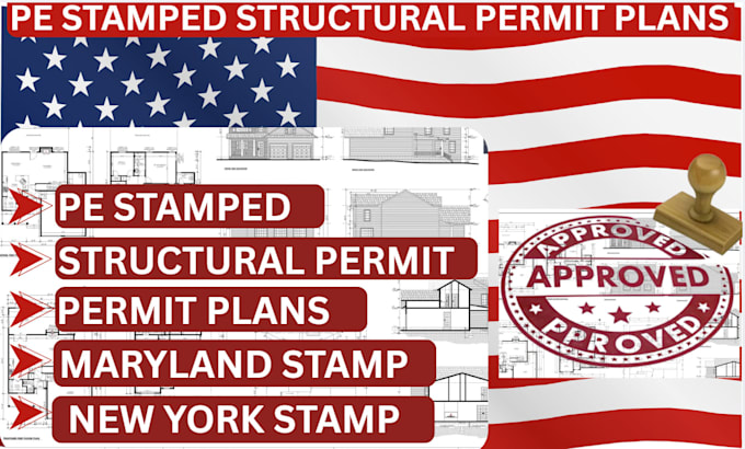 create code compliant structural plans with professional engineer stamp