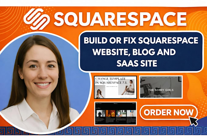 bulld or fix squarespace website, error, blog and saas site development