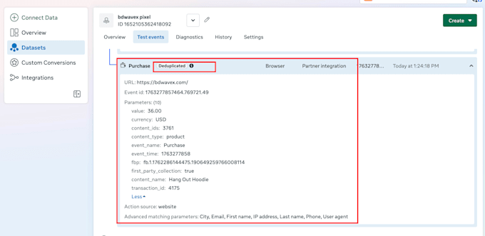 setup facebook conversion api and ga4 server side tracking