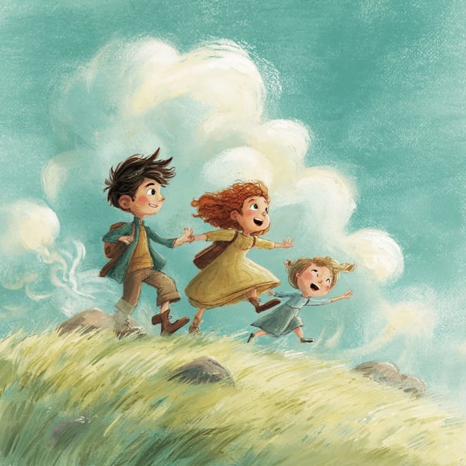 draw african american children book illustration
