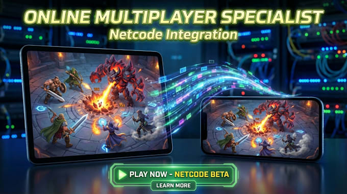 make monetizable and multiplayer mobile game in unity