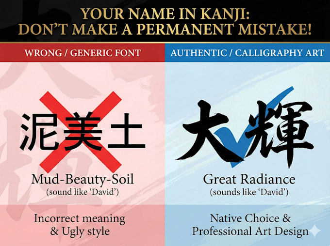 design an authentic kanji tattoo