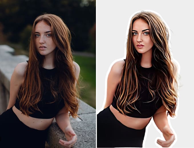 create a cinematic portrait photo manipulation edit
