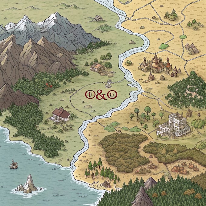 make a fantasy map for your dnd game