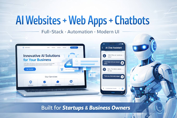 develop ai website, ai chatbot, ai web application, ai software developer
