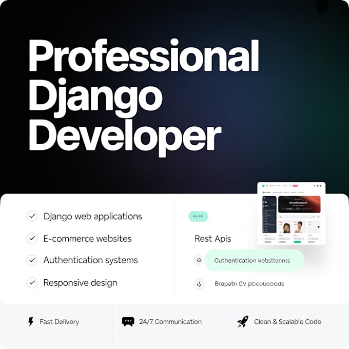 build a professional django website or web application