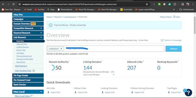 increase moz domain authority da up to 50 plus