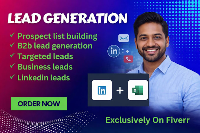 do verified b2b linkedin lead generation, decision maker phone number email list