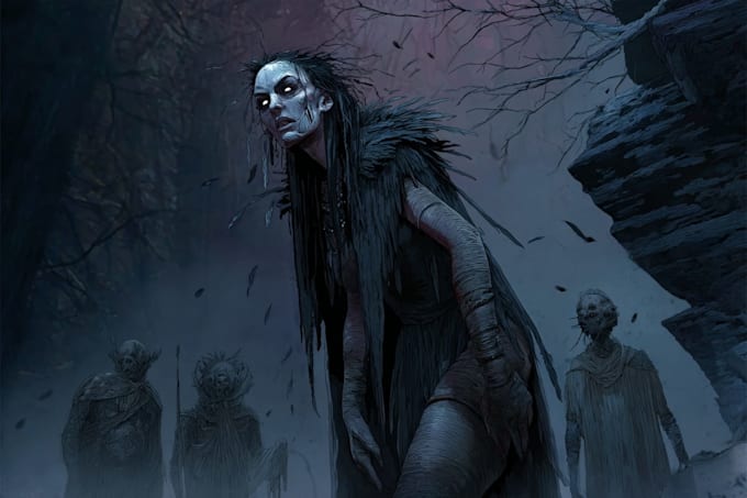 do a fantasy horror and fantasy horror art