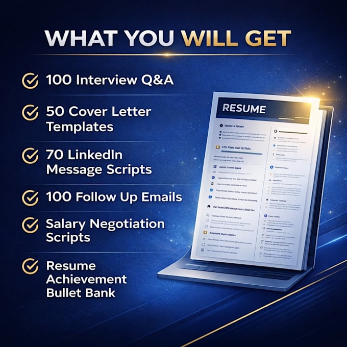 ats resume and cover letter with linkedin optimization