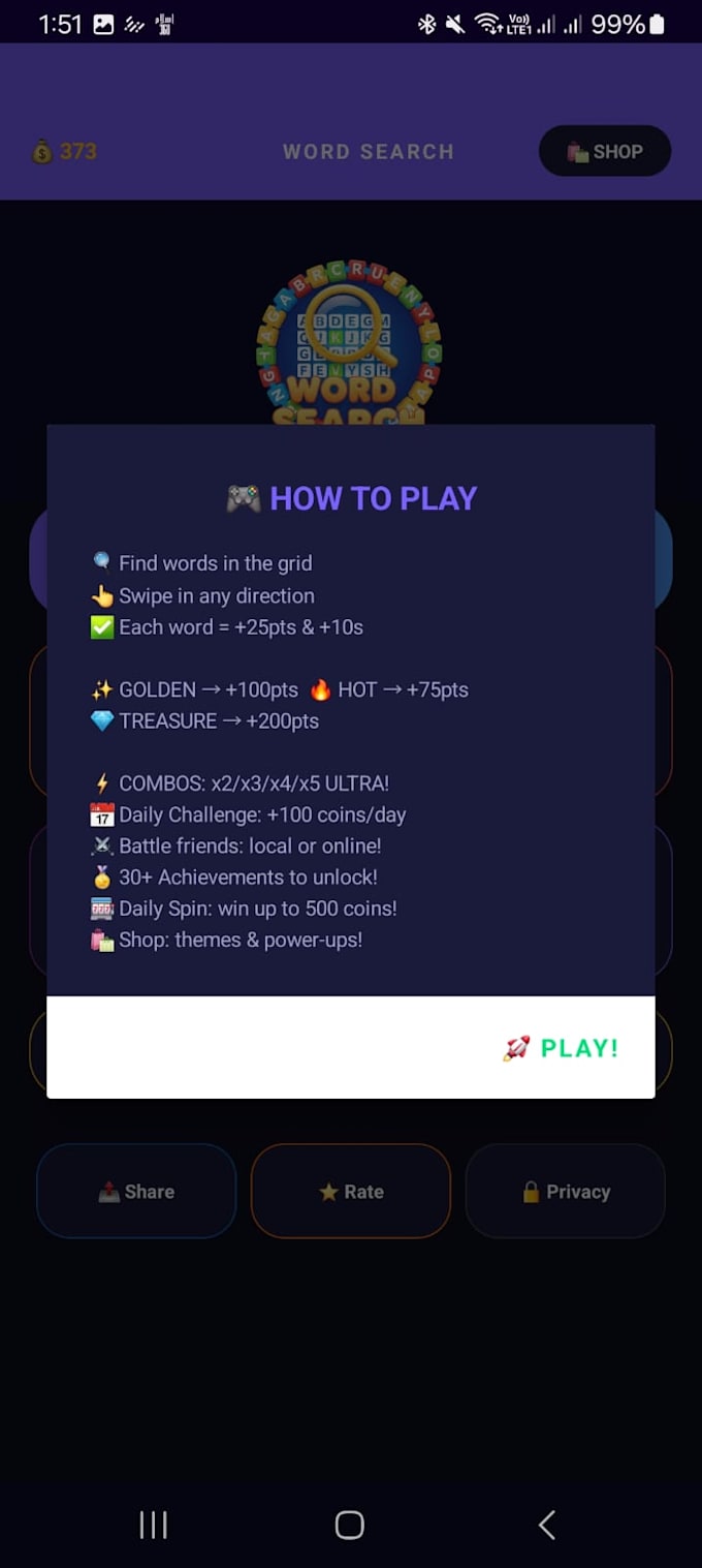 provide full source code of word search android game