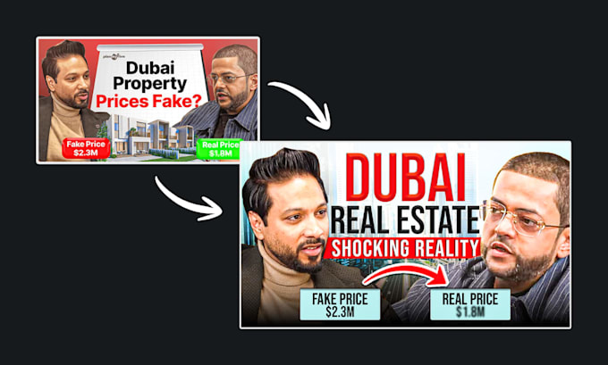 design professional youtube podcast thumbnail
