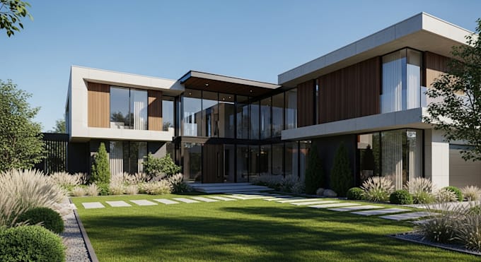 do luxury photorealistic 3d kitchen interior rendering for homes in 24hrs