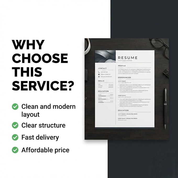 create a professional CV resume in 1 hour