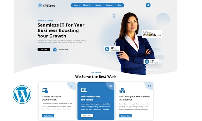 be your wordpress developer, website designer, and manage wordpress website