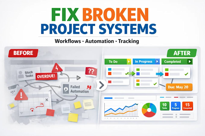 fix your broken project system workflows automation and tracking