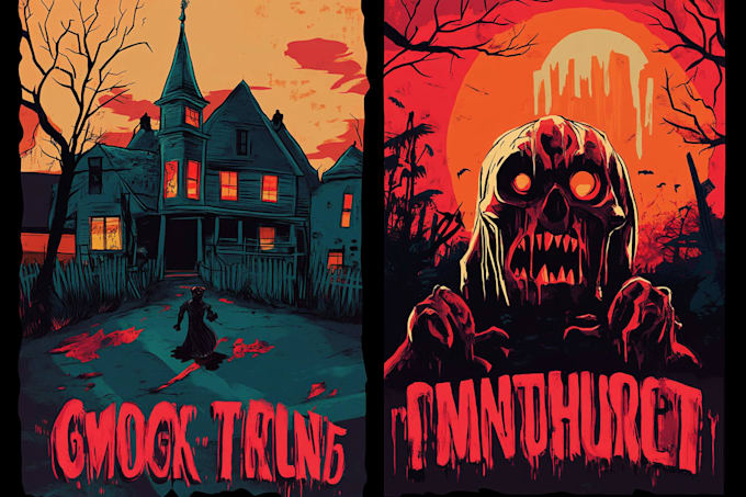 draw horror character illustration
