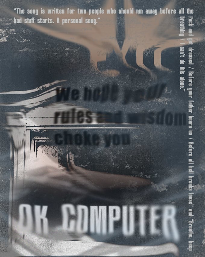 design a bold experimental poster illustration
