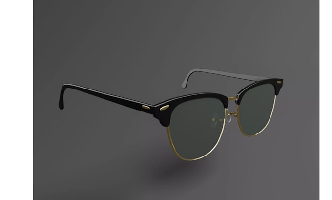 do custom 3d sunglasses and 3d eyewear, 3d rendering