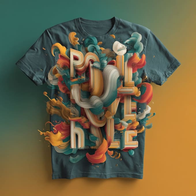 create minimalist typography and custom t shirt design