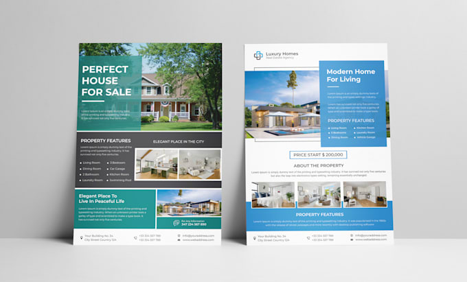 design eye catching real estate flyer