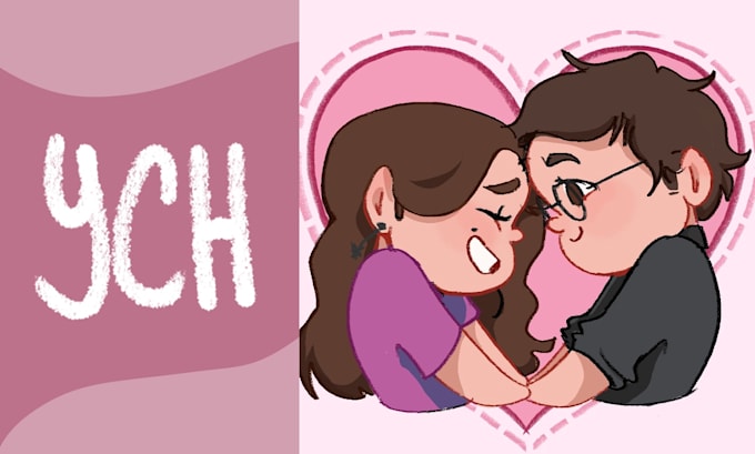 draw a ych romantic for a couple