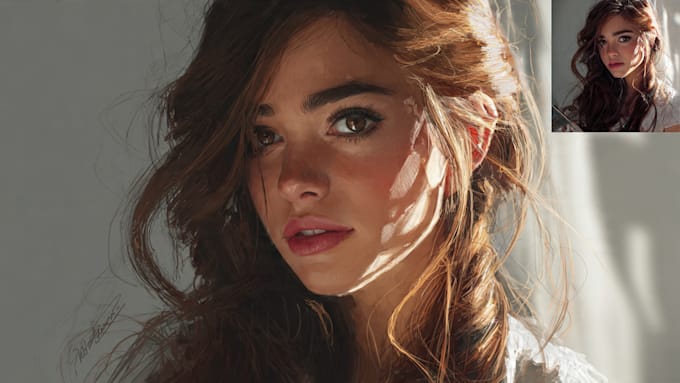 create a traditional freehand portrait drawing