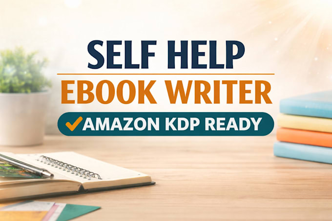 ghostwrite your self help ebook ready for amazon KDP publishing