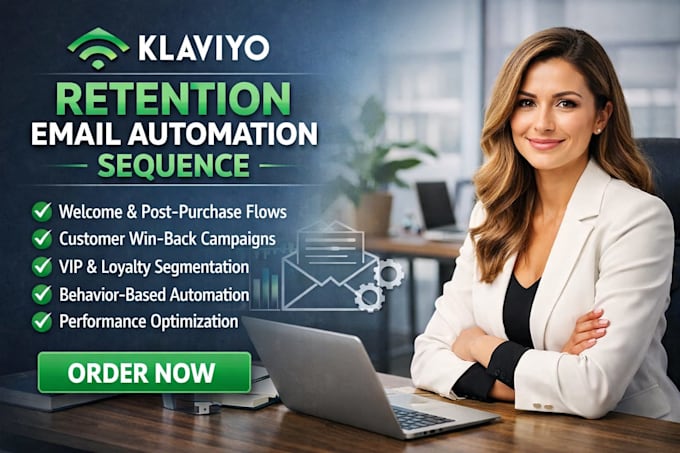 set up klaviyo retention email automation sequence