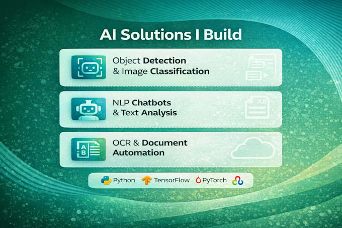 develop computer vision, nlp, or custom ai solution for your business