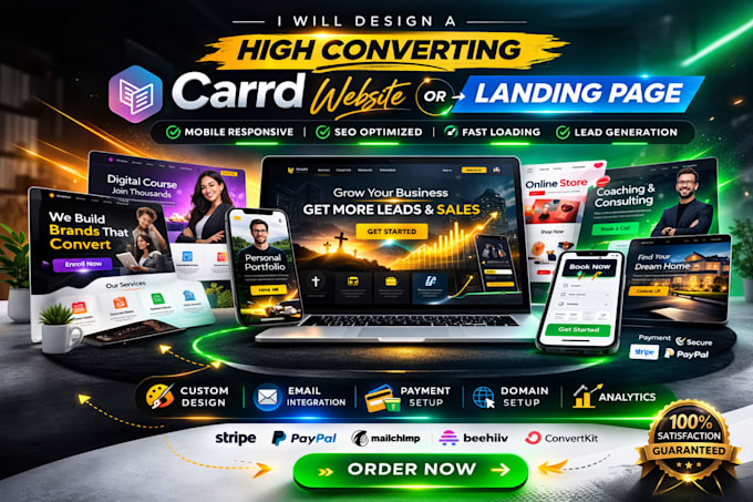 redesign carrd website systeme io unbounce funnellish kartra carrd landing page
