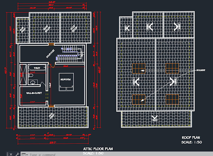 draw a professional 2d autocad floor plan drawings