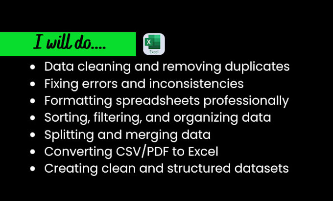 do ms excel data cleaning and formatting, data cleanup
