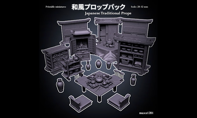sculpt 3d printable props and terrains for tabletop games