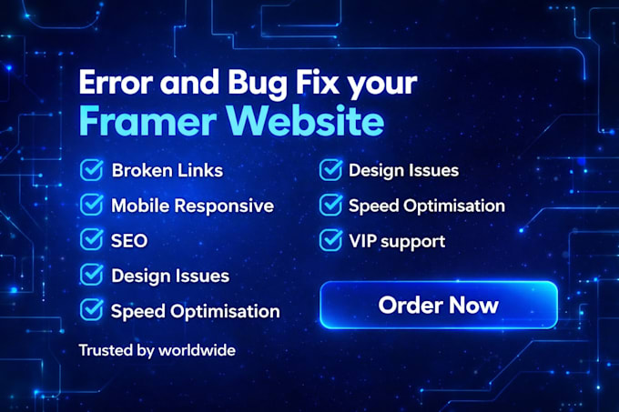 fix your framer website issues or redesign it