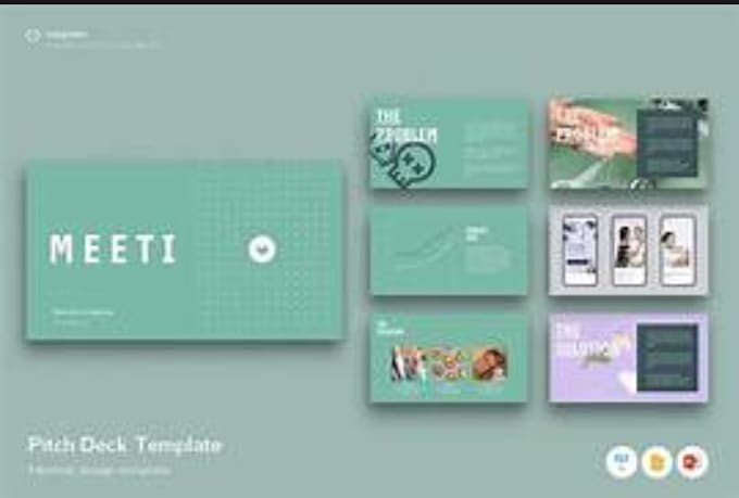 design a professional pitch deck for startups