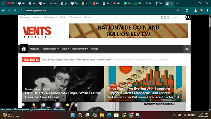do techbullion,com , ventsmagazine,com , livepositively,com