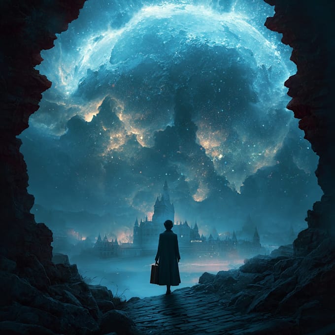 create horror fantasy book covers or ebook design