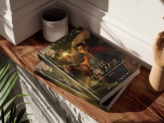 design cinematic book cover for kindle and printing